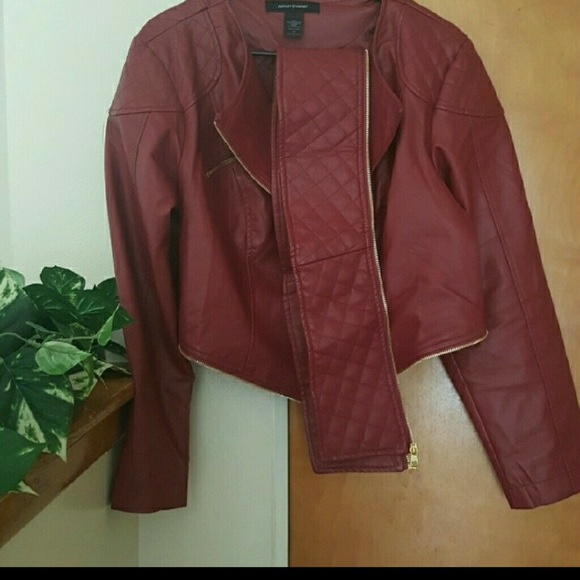 Ashley Stewart Jackets & Blazers - Fashion 3 in 1 Leather Jacket